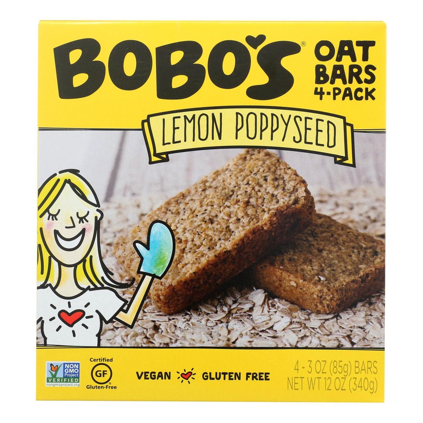 Bobos Oat Bars - Oat Bar - Lemon Poppyseed - case Of 6 - 4 Pk(D0102H5NK12)