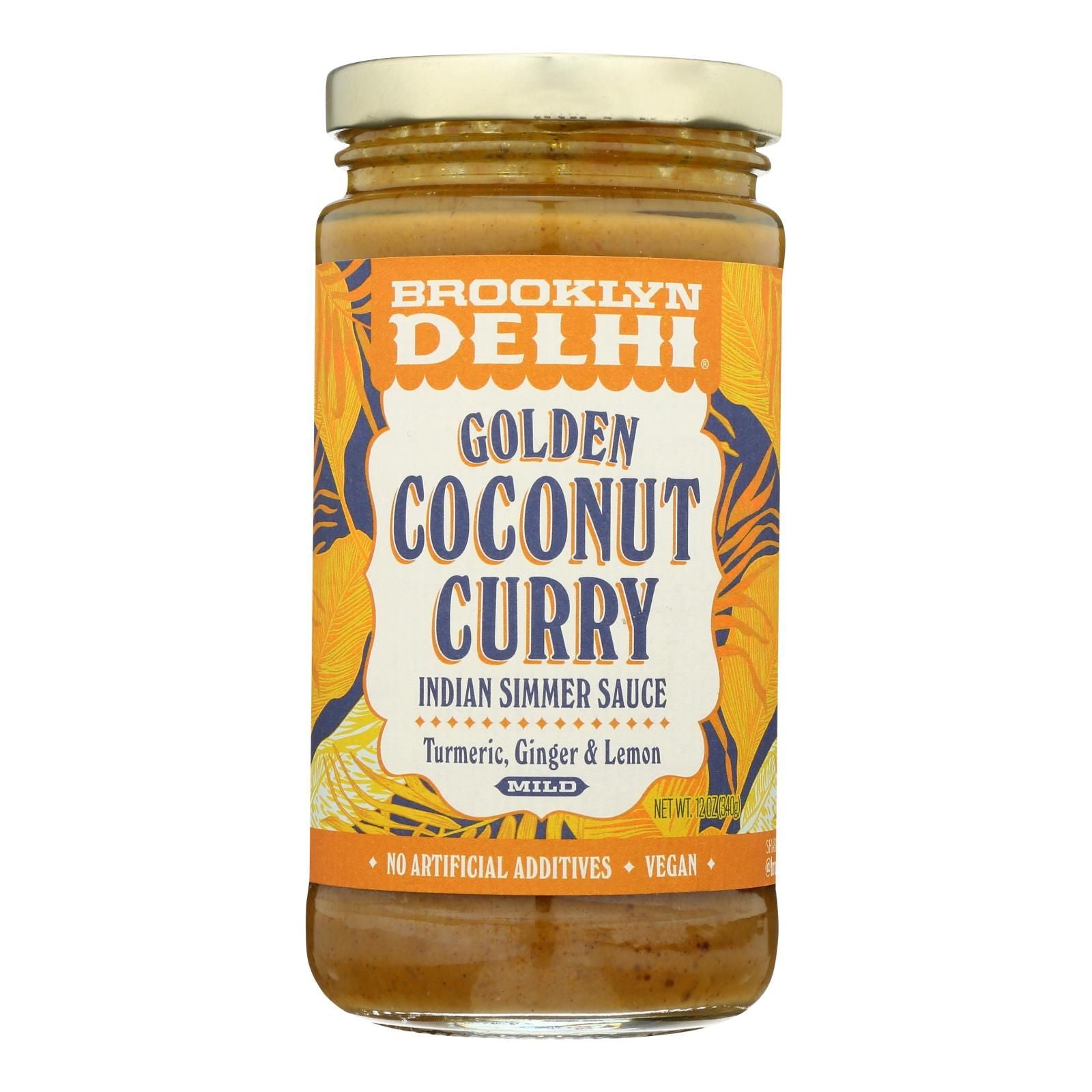 Brooklyn Delhi - golden coconut curry Simmer Sauce - case Of 6 - 12 Oz(D0102H5NKgT)