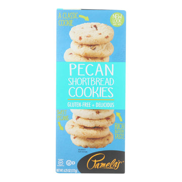 Pamelas Products - Cookies - Pecan Shortbread - Gluten-Free - Case Of 6 - 625 Oz(D0102H5Nmxp)