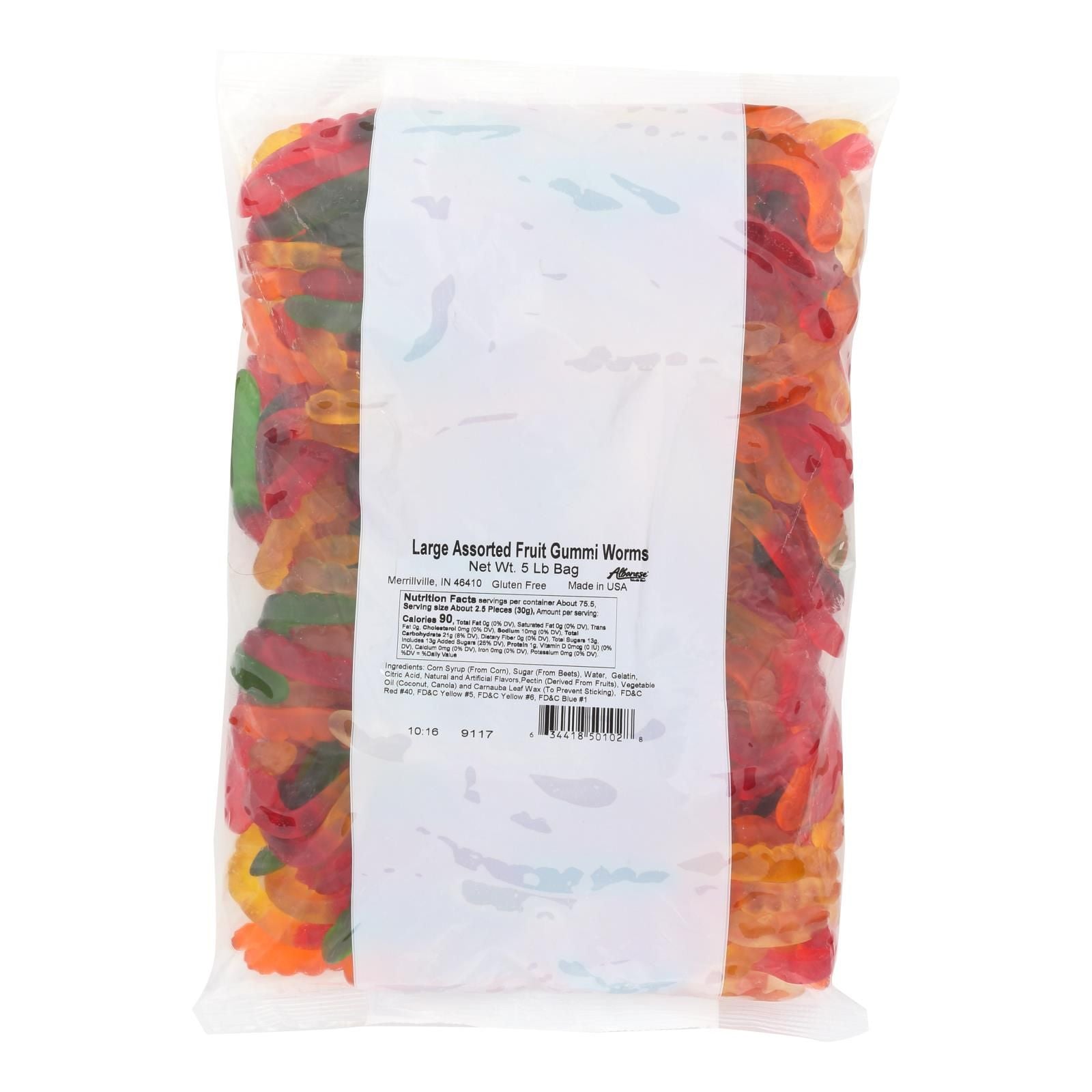 Albanese - Fruit Worms Asst Mini Wld - case Of 4-5 Lb(D0102H5NTE2)