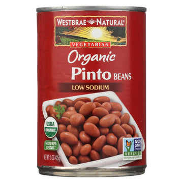 Westbrae Foods Organic Pinto Beans - Case Of 12 - 15 Oz(D0102H5Wmbj)