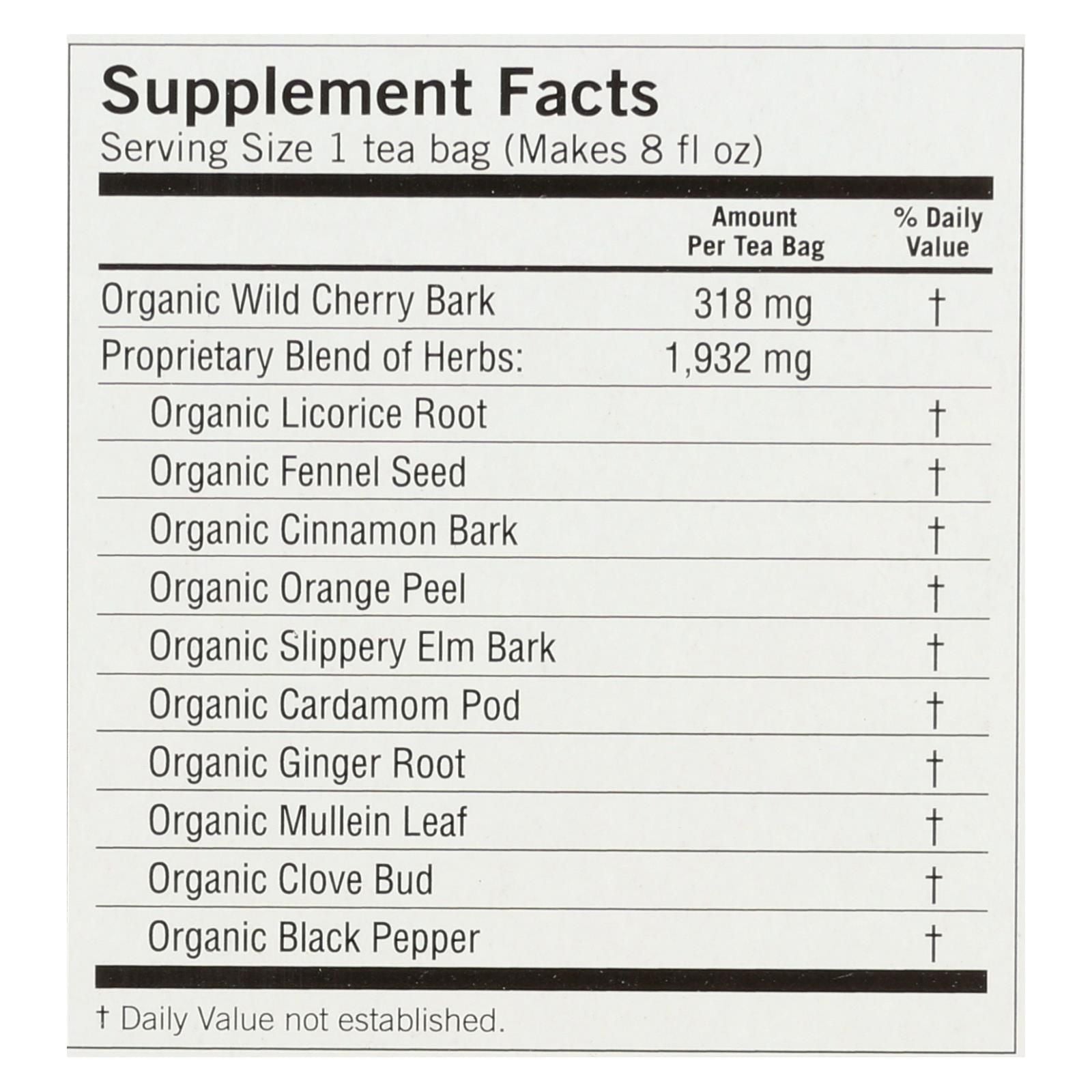 Yogi Organic Throat Comfort Herbal Tea Energy Blend Free - 16 Tea Bags - Case Of 6(D0102H5Wwbx)