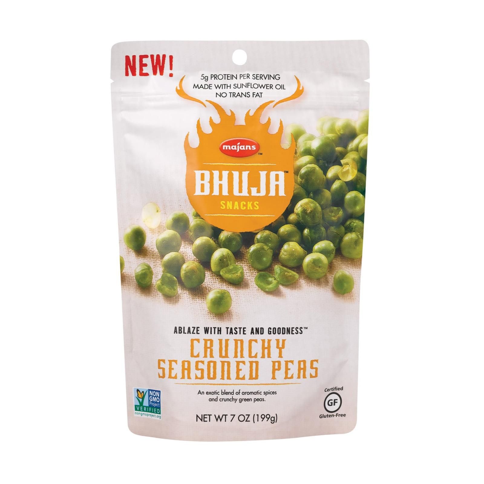 Bhuja Snacks - crunchy Seasoned Peas - case Of 6 - 7 Oz(D0102H5WYQ8)