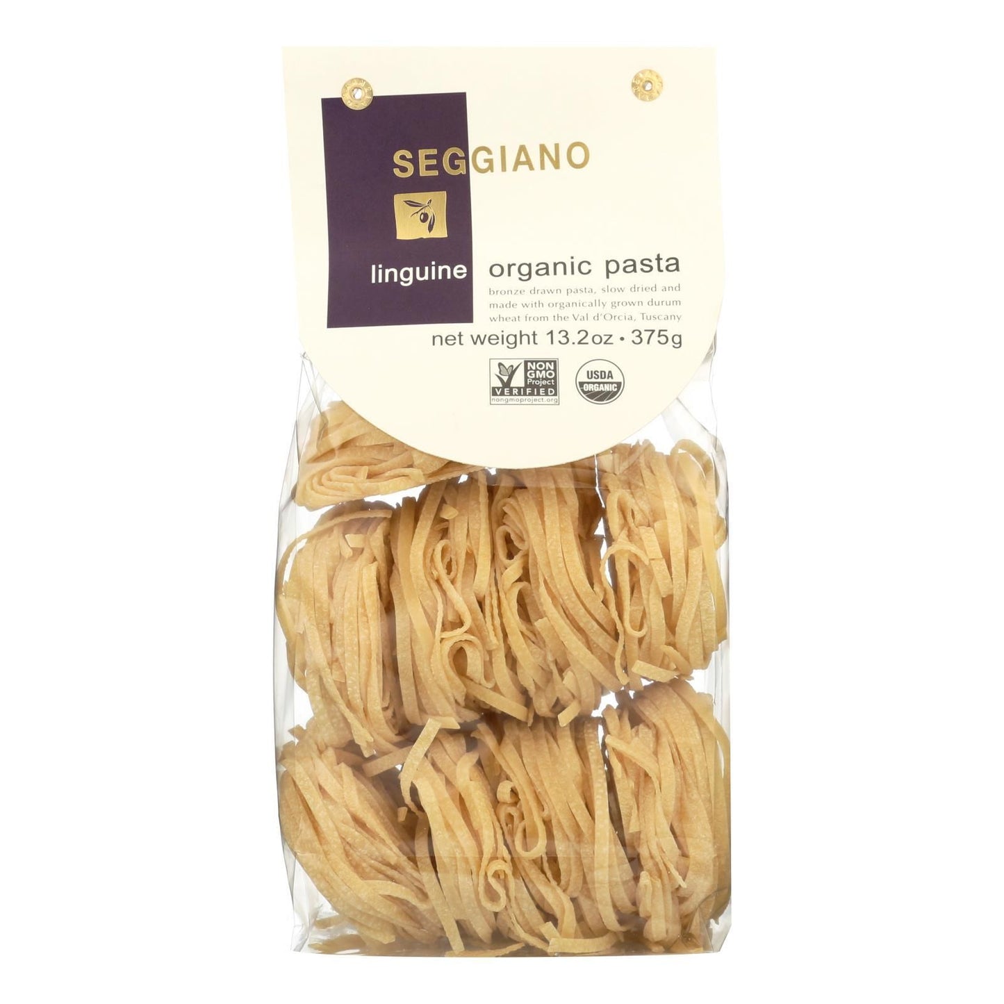 Seggiano Organic Linguine Pasta - Case of 8 - 13.2 OZ(D0102H755CU.)