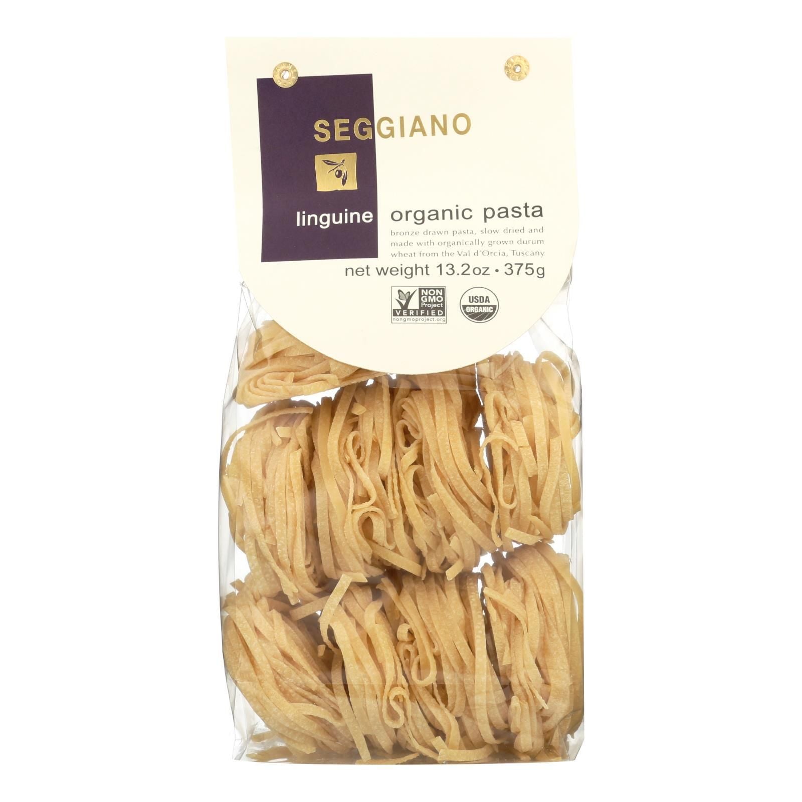 Seggiano Organic Linguine Pasta - Case of 8 - 13.2 OZ(D0102H755CU.)