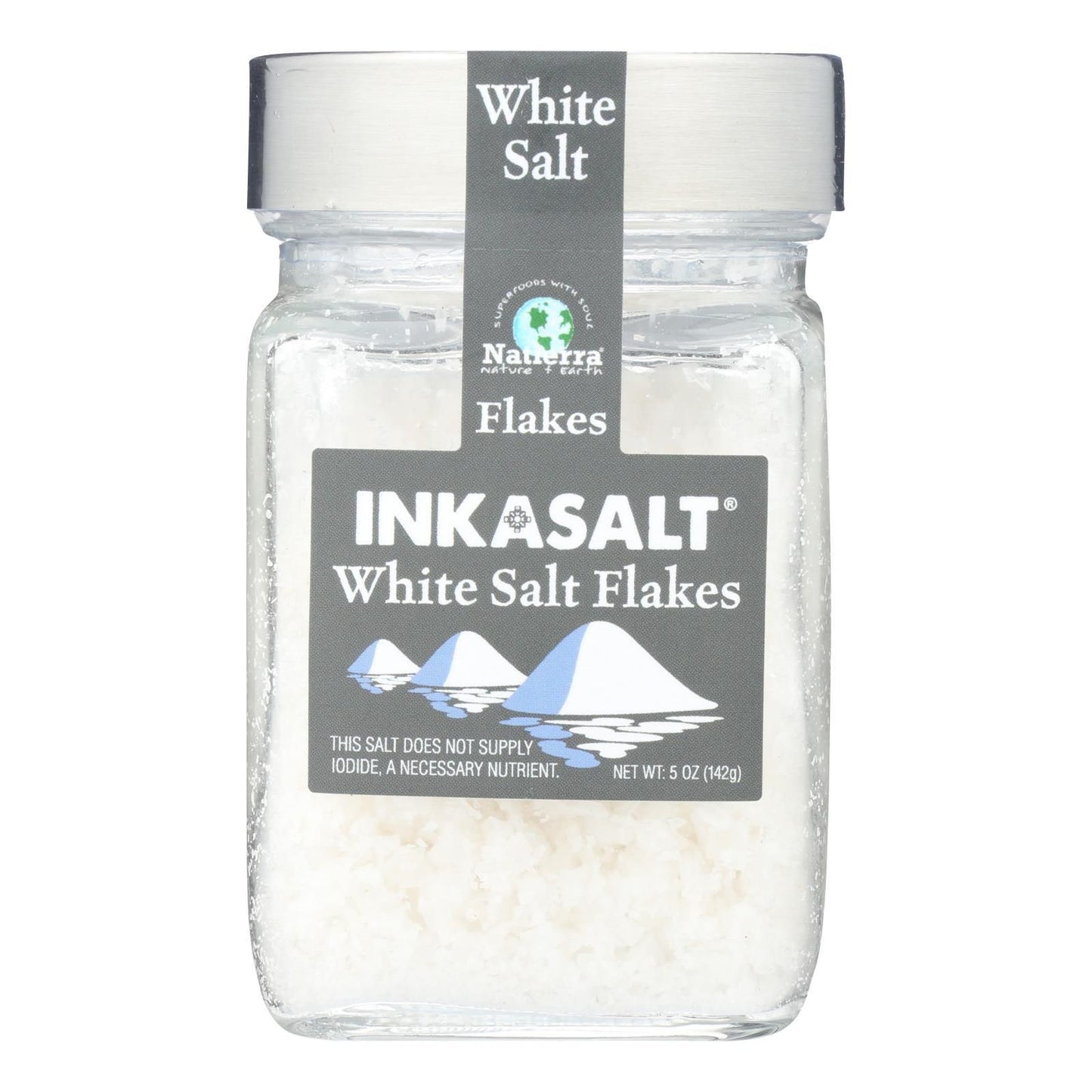 Natierra White Salt Flakes  Case of 6  5.00 OZ(D0102H7AXC7.)
