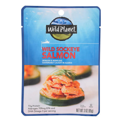 Wild Planet - Salmon Wild Sockeye - Case of 24 - 3 OZ(D0102H7S7Y7.)