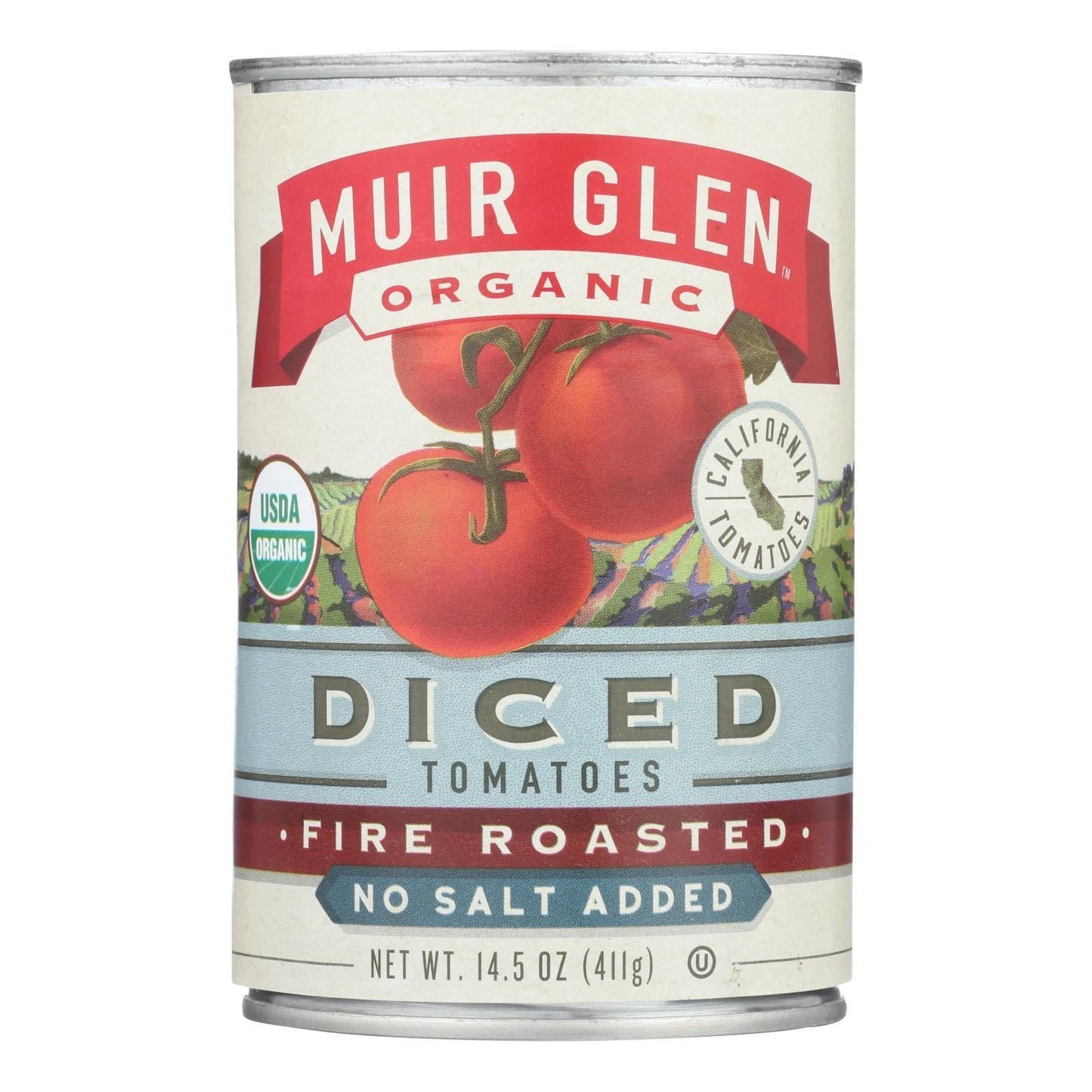 Muir Glen Diced Fire Roasted Tomato No Salt - Tomato - Case of 12 - 14.5 oz.(D0102HH3R6W.)