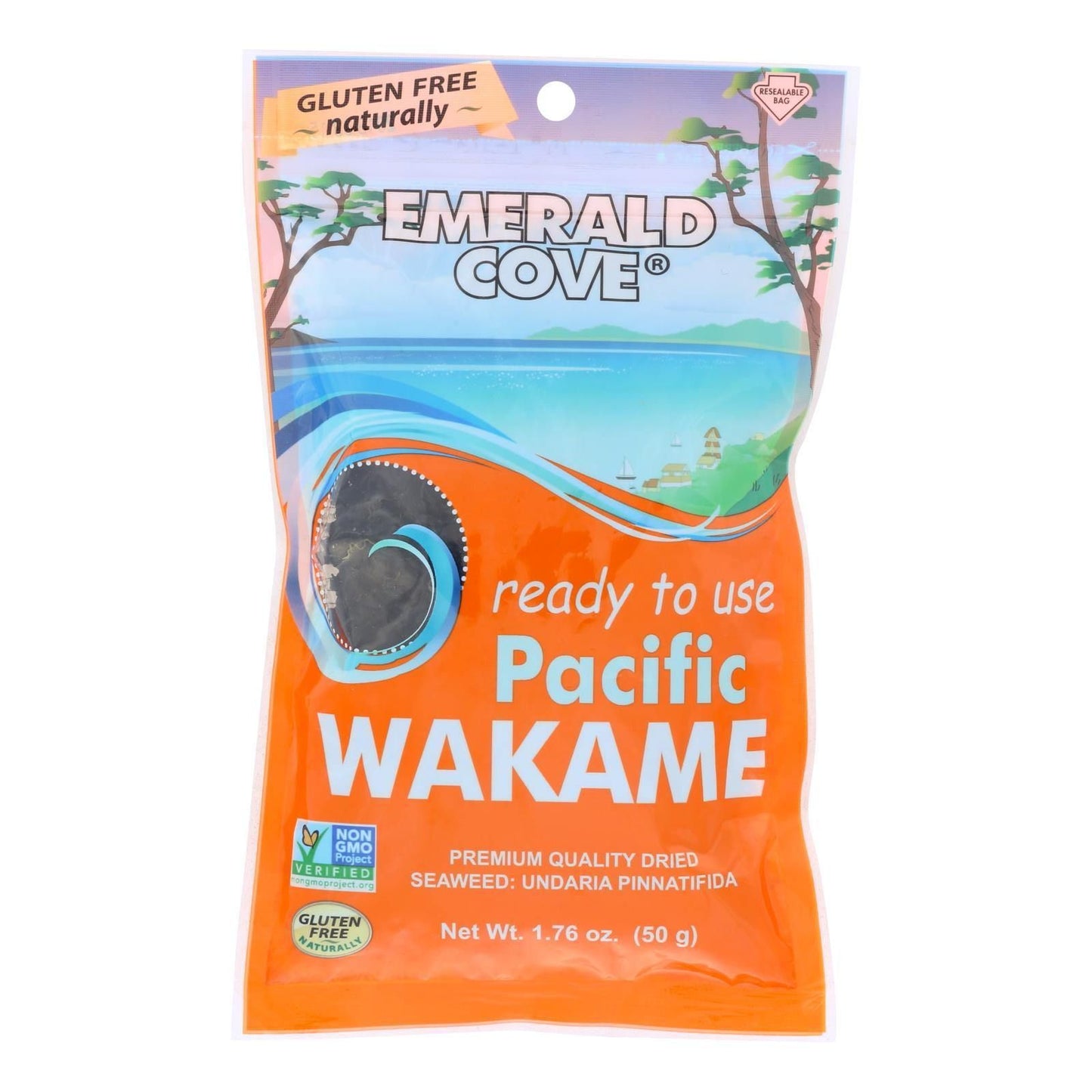 Emerald Cove Sea Vegetables - Pacific Wakame - Silver Grade - Ready To Use - 1.76 Oz - Case Of 6(D0102Hhm4Uu.)