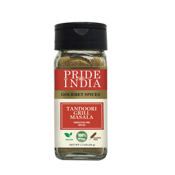 Pride Of India ?Tandoori Grill Masala ?Blend Of Exotic & Gourmet Spices ?Ideal For Vegetable, Meat & Chicken Cooking ?Gmo Free ?