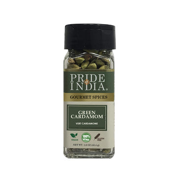 Pride Of India ?Green Cardamom Whole ?Gourmet & Aromatic Spice ?Flavoring Agent For Bakes/Teas/Drinks & More ?Full Bodied Green 