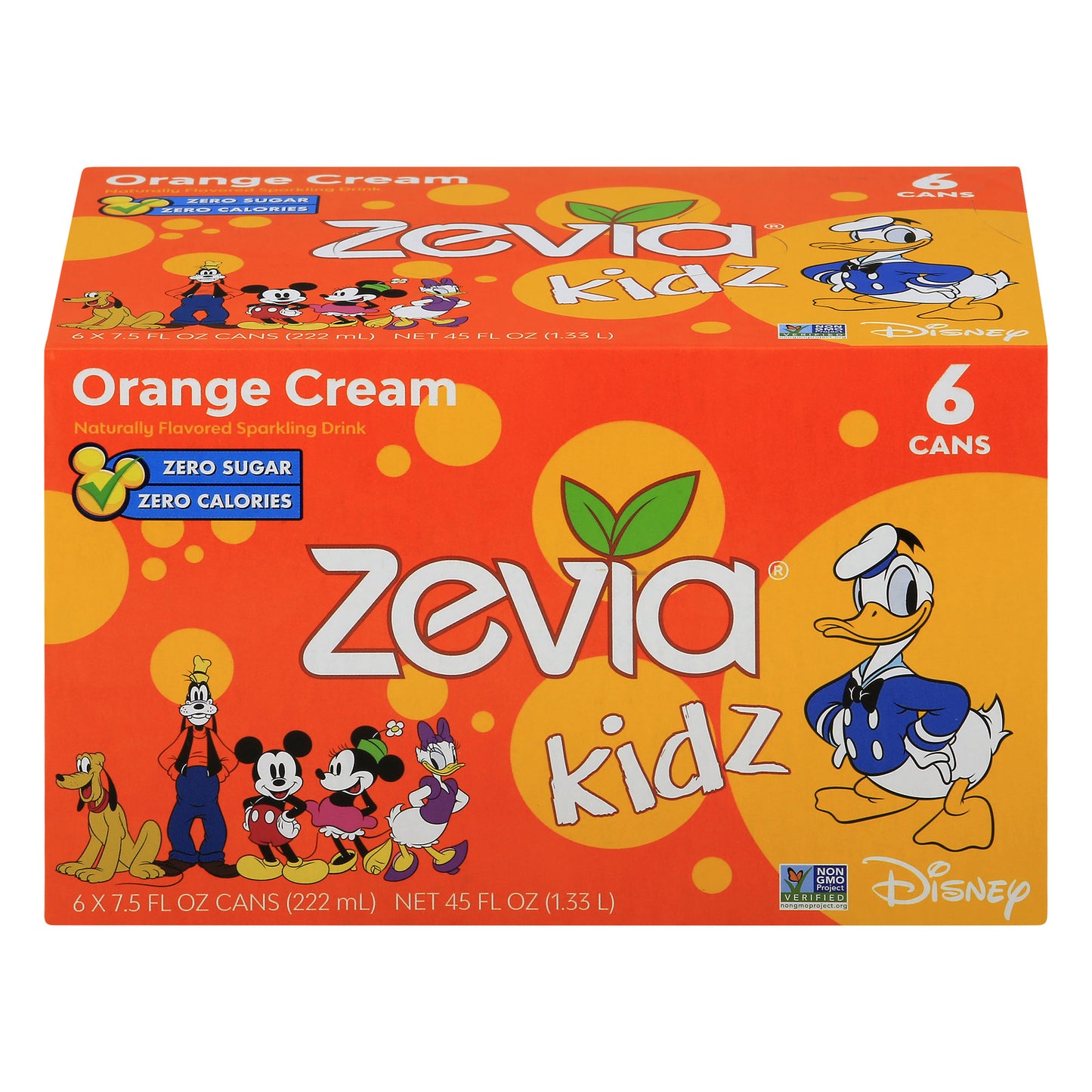 Zevia - Kidz Orangecrm Spark Drink - Case Of 4-6/7.5 Fz