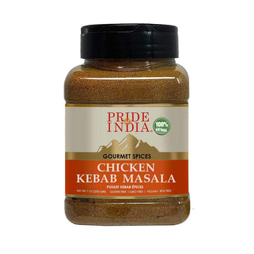 Pride Of India ?Chicken Kebab Seasoning Spice ?Gourmet Spice Blend ?Artisanal Rub ?Good For Chicken Meat & Paneer ?Preservatives