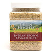 Brown Basmati Rice - 24 Ounce / 680 Grams Jar (15+ Servings) - Proudly Made In America - Healthy Nourishing Essentials By Green 