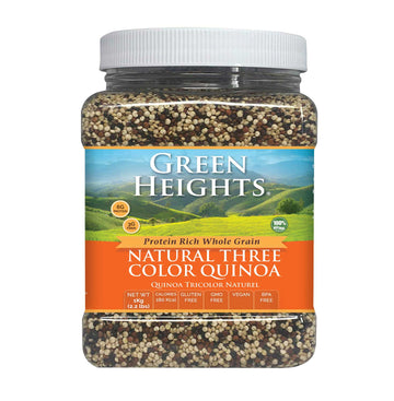 Natural Tricolor Quinoa - 24 Ounce / 680 Grams Jar (15+ Servings) - Proudly Made In America - Healthy Nourishing Essentials By G