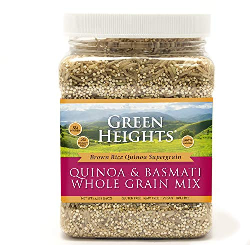 Whole Quinoa Brown Rice Mix - 24 Ounce / 680 Grams Jar (15+ Servings) - Proudly Made In America - Healthy Nourishing Essentials 