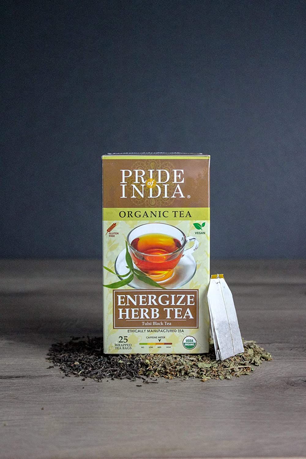 Energize Ayurveda (Tulsi Black) Tea, 2 Pack (50 Tea Bags) 50ct oz(D0102HPS92U.)