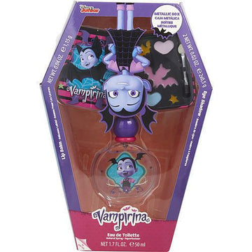 Vampirina By Disney Edt Spray 1.7 Oz & Cosmetic Kit With Eye Shadow And Lip Balm And Brush(D0102Hx0A57.)