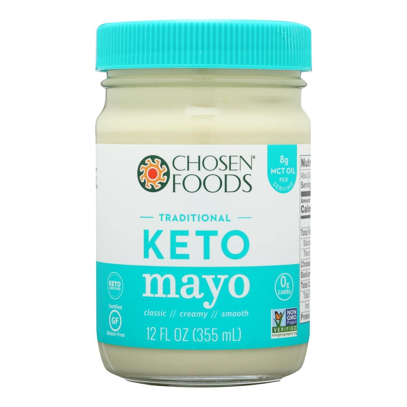 Chosen Foods - Coconut Oil Mayo - Case of 6 - 12 fl oz.(D0102HX2IJU.)