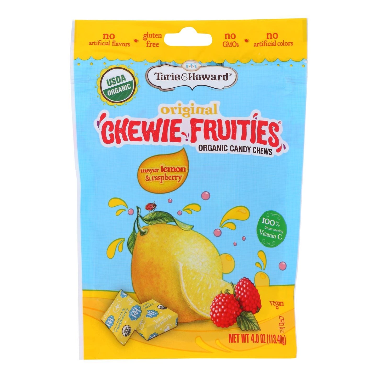 Torie and Howard Chewie Fruities - Lemon and Raspberry - Case of 6 - 4 oz.(D0102HX83K8.)