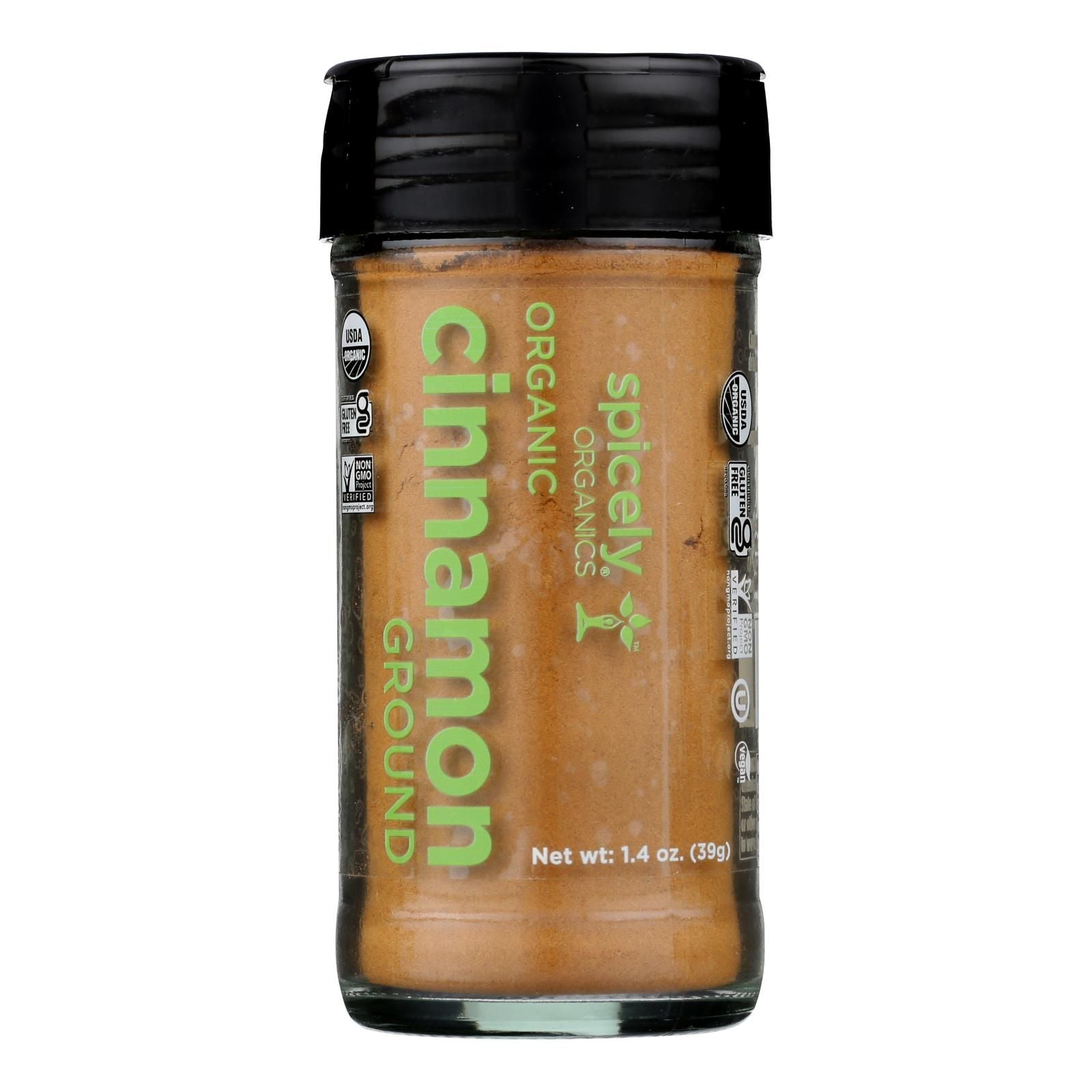 Spicely Organics - Organic Cinnamon - Ground - Case of 3 - 1.4 oz.(D0102HX83T6.)