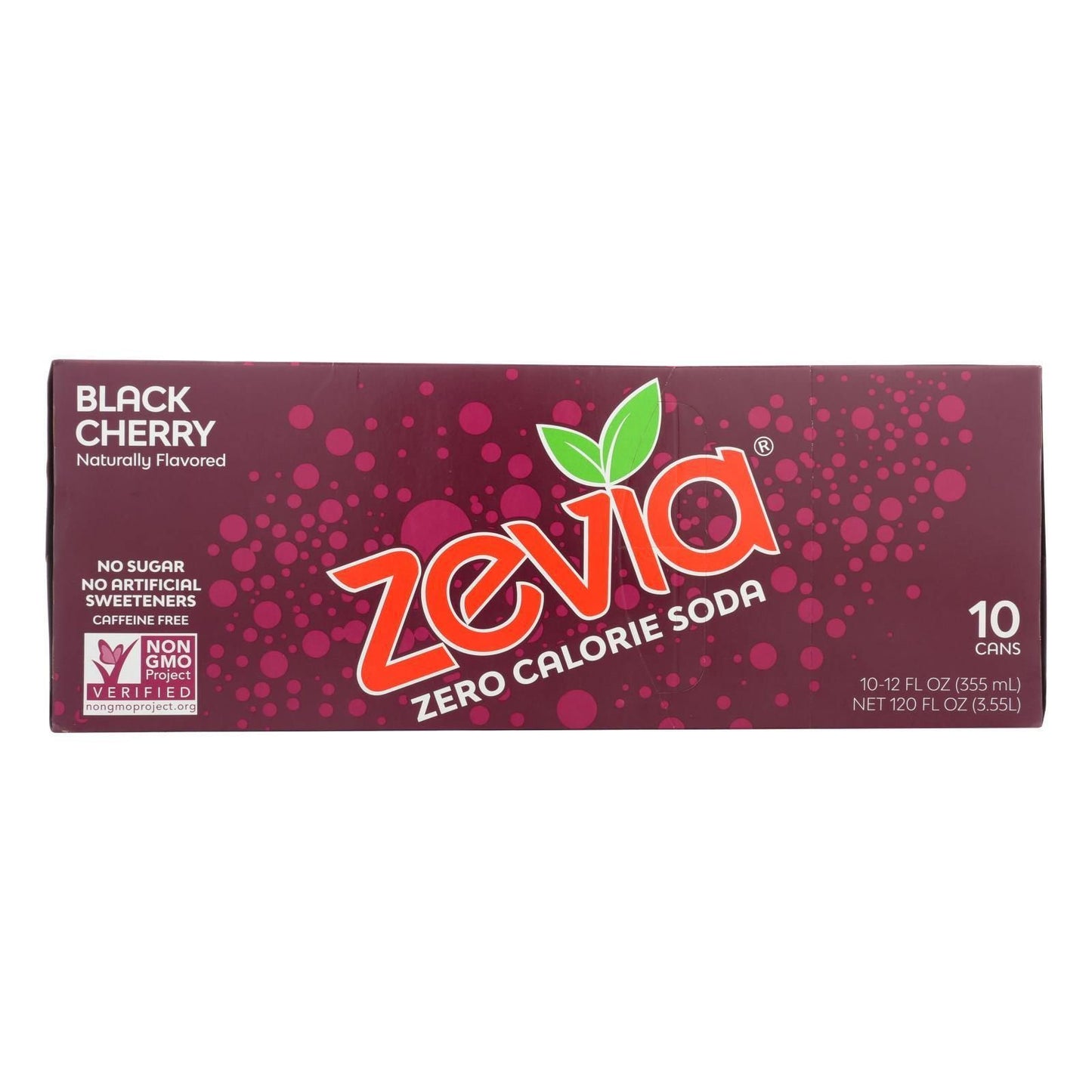 ZEVIA Black Cherry Soda, 12 Fl Oz (Pack of 10)