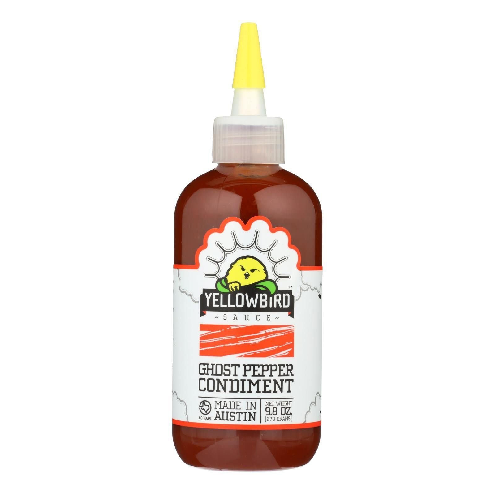 Yellowbird Sauce Ghost Pepper Condiment - Case of 6 - 9.8 OZ(D0102HXP19Y.)