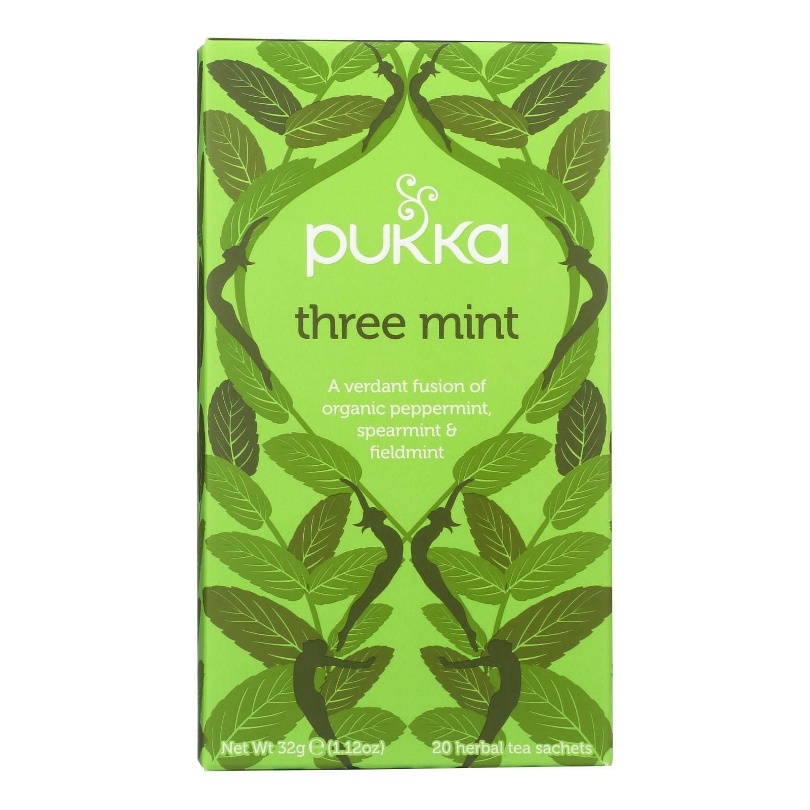 Pukka Herbal Teas Tea - Organic - Three Mint - 20 Bags - Case of 6(D0102HXPPLV.)