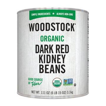 Woodstock Organic Dark Red Kidney Beans - Case Of 6 - 111 Oz(D0102Hxw57P.)