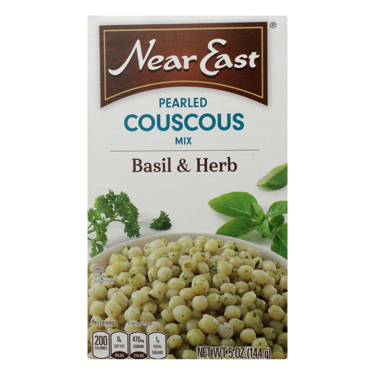 Near East Couscous Mix  Pearl Basil and Herb  Case of 12  5 oz.(D0102HXW5FX.)