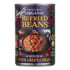 Amys - Organic Refried Beans with Green Chiles - Case of 12 - 15.4 oz.(D0102HXWAI8.)