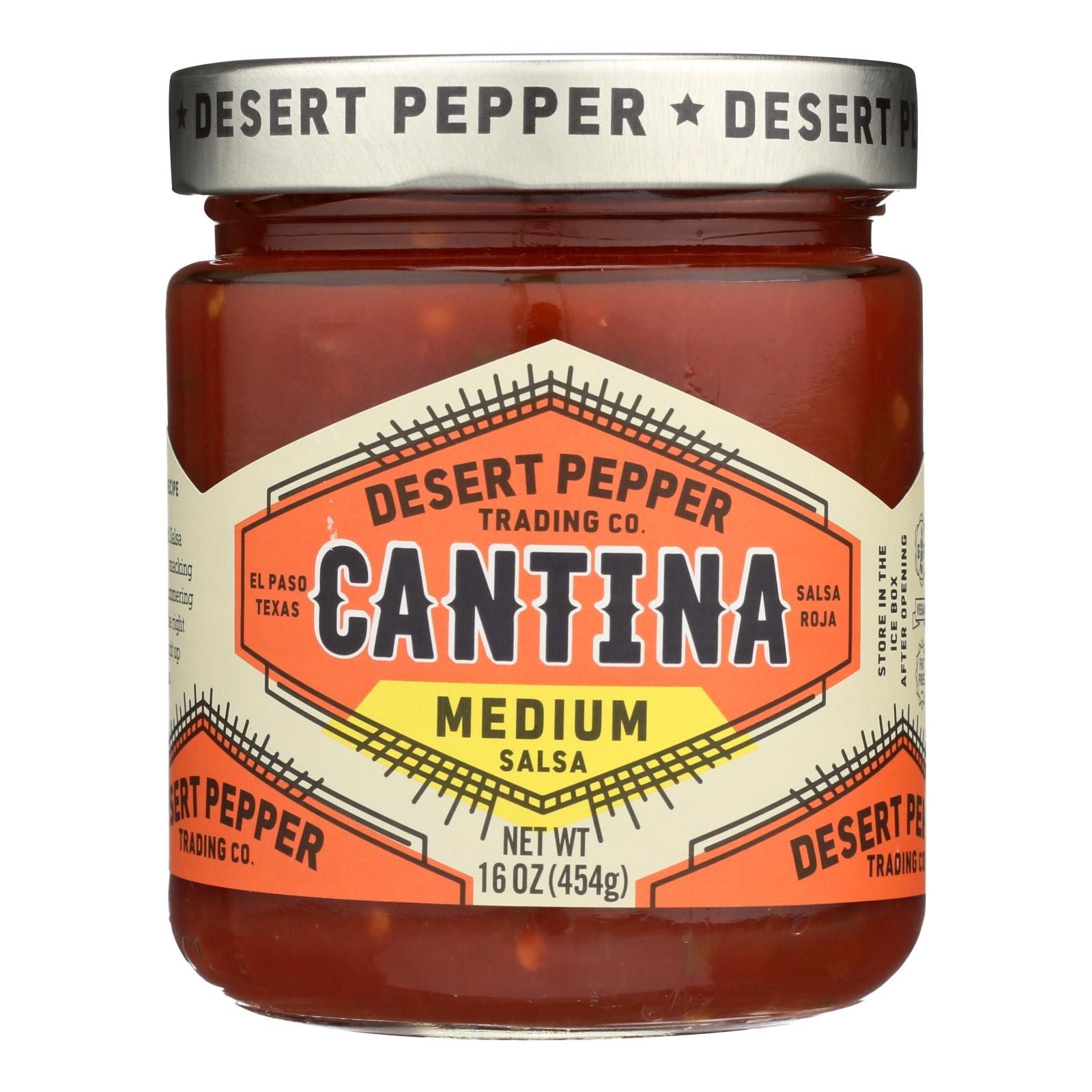 Desert Pepper Trading - Cantina Salsa - Medium Red - Case of 6 - 16 oz(D0102HXWP98.)
