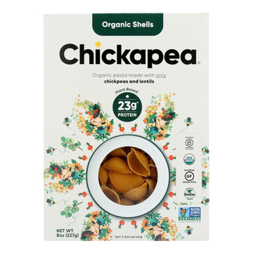Chickapea Pasta - Pasta - Shells - Case of 6 - 8 oz.(D0102HXX3NW.)