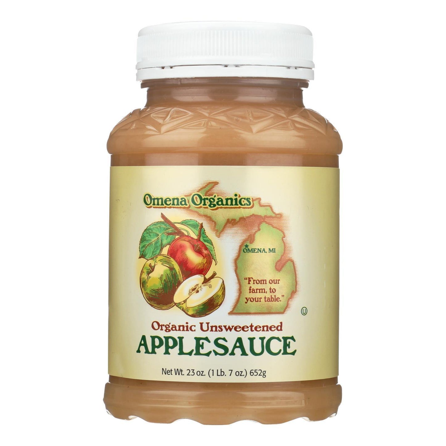 Omena Organics Apple Sauce - Organic - Unsweetend - Case Of 12 - 23 Oz(D0102Hxxm1U.)