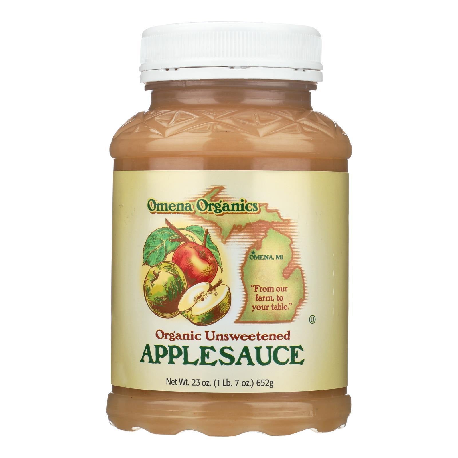 Omena Organics Apple Sauce - Organic - Unsweetend - Case Of 12 - 23 Oz(D0102Hxxm1U.)