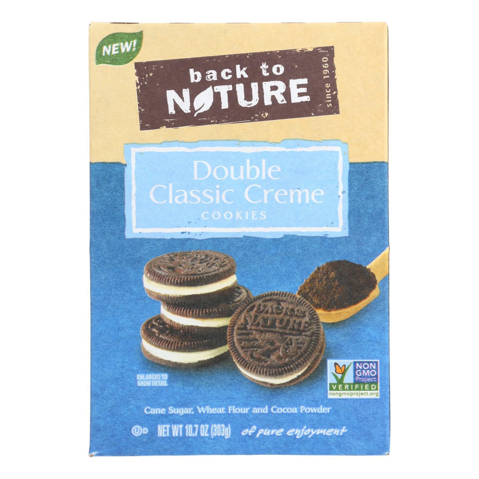 Back To Nature Cookies - Double Classic Creme - Case Of 6 - 10.7 Oz(D0102Hxxyva.)