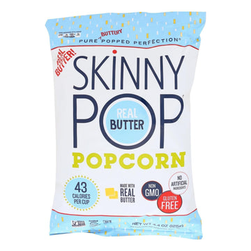 Skinnypop Popcorn Popcorn - Real Butter - Case of 12 - 4.4 oz(D0102HXXZRW.)
