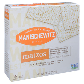 Manischewitz Matzo, Unsalted (12X10 Oz)