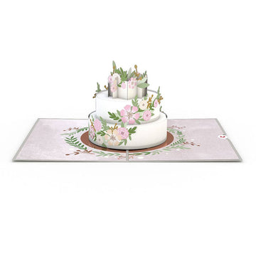 Wedding Cake 5''x7'' Card, Jewelry, Wedding Card