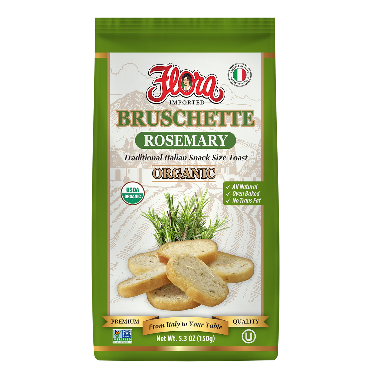 Bruschette Mini Toasts - Rosemary Organic - 5.3 oz