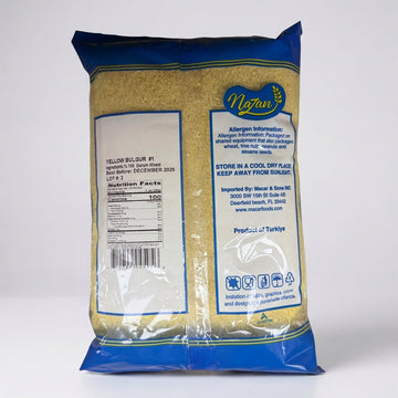 Nazan Yellow Bulgur #1 2 lbs - Premium Turkish Fine Cracked Wheat