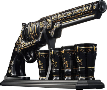 Gun Whiskey Decanter & Bullet Shot Glass Set
