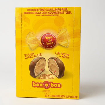 Bon o Bon Chocolate Bonbons 15.87 oz - Peanut Cream Wafer Candies