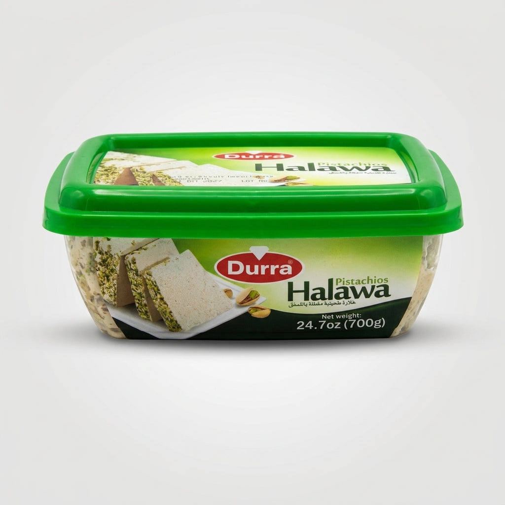 Durra Halawa with Pistachios 700g - Authentic Middle Eastern Sesame Confection