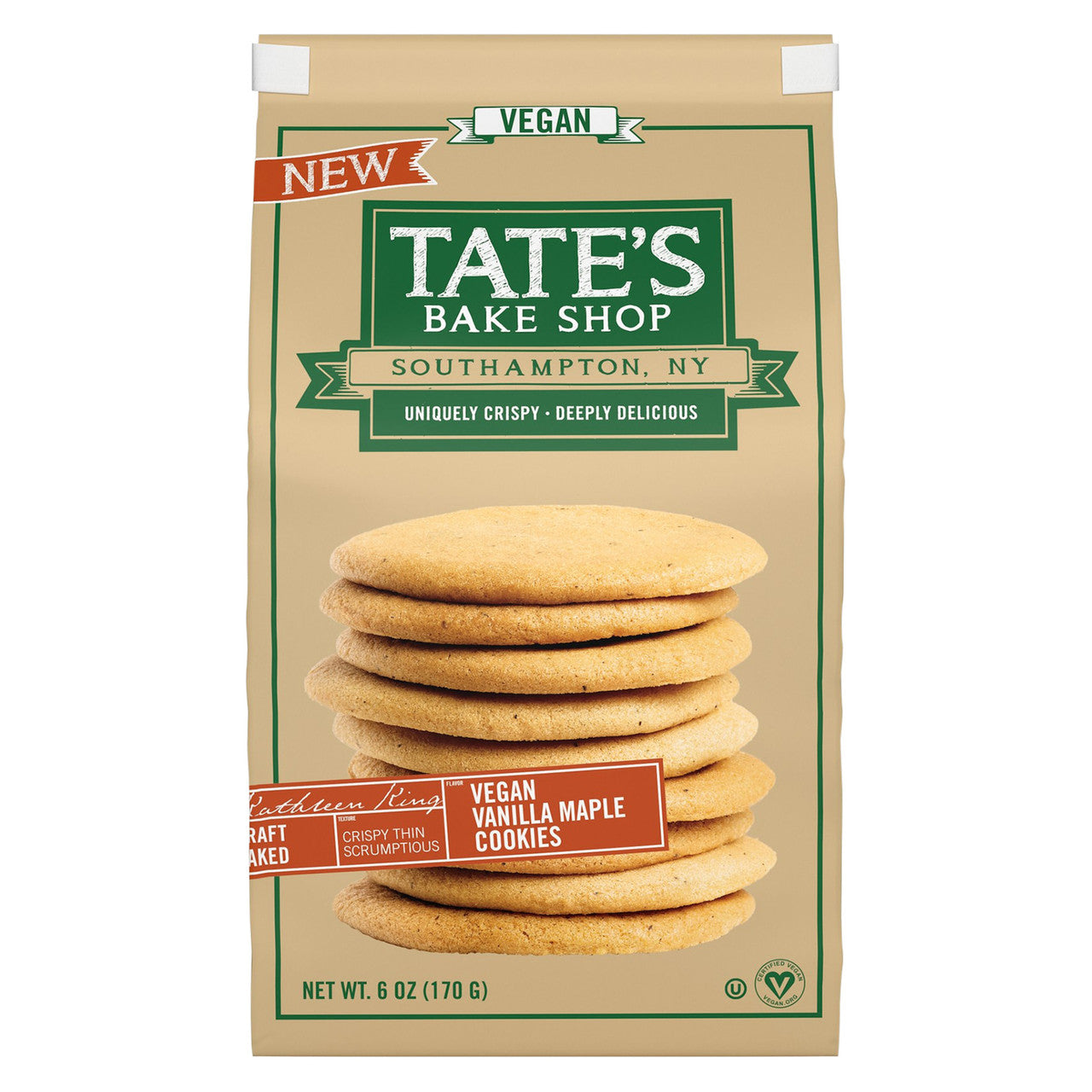 TATE VEGAN VAN MAPL CKIE ( 12 X 6 OZ   )