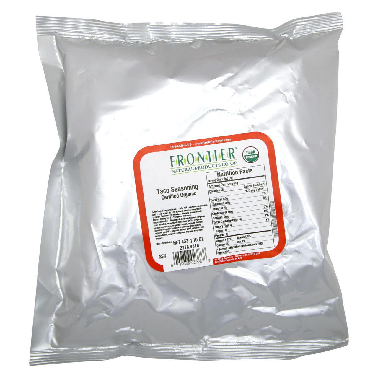 Frontier Herb Taco Seasoning (1X1Lb)