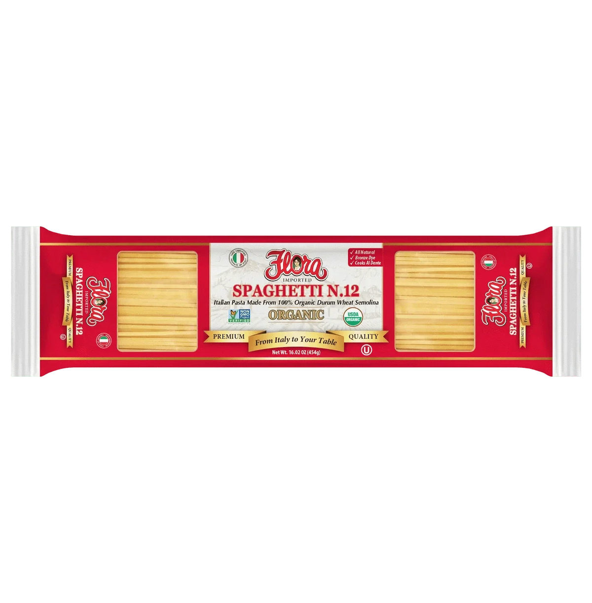 Spaghetti Pasta No. 12 - Organic - 16.02 oz