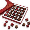 Andy Anand Vegan Dark Chocolate Truffles Praline Collection, 25 pc – Gluten-Free Gift Box, 60% Cocoa Butter, Birthday & Valentine's Day Gift