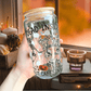 Pumpkin Spice Aesthetic Cup – Autumn Iced Coffee Tumbler, Reusable Drinkware