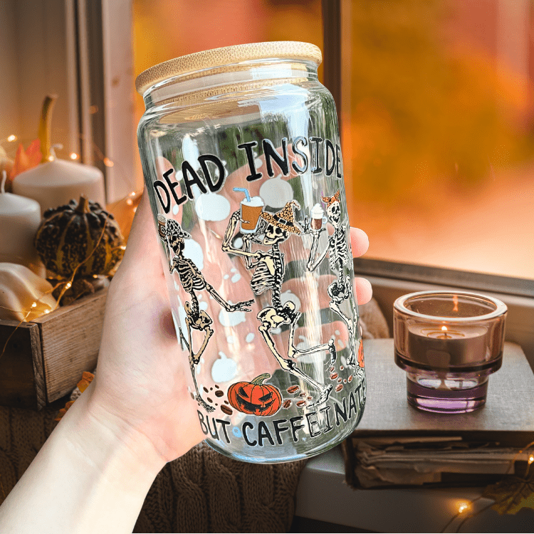 Pumpkin Spice Aesthetic Cup – Autumn Iced Coffee Tumbler, Reusable Drinkware